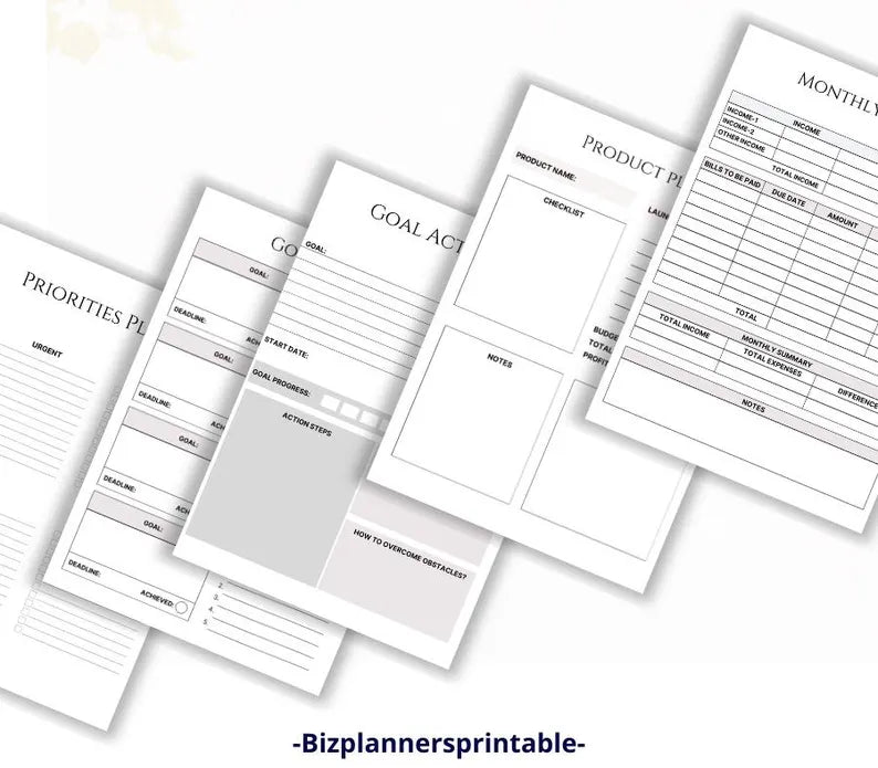Side Hustle Planner, Side Hustle Guide, Passive Income Guide, How to Plan a Side Hustle, Side Hustle Planner, How to Make Passive Income.