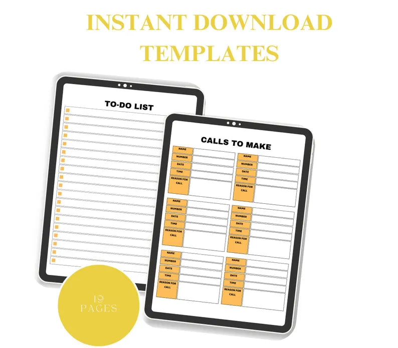 Office Tasks Planner, Work Planner, Office Organizer, Work To Do List, Work Schedule, Meetings Work Emails, Work From Home, Employee Planner