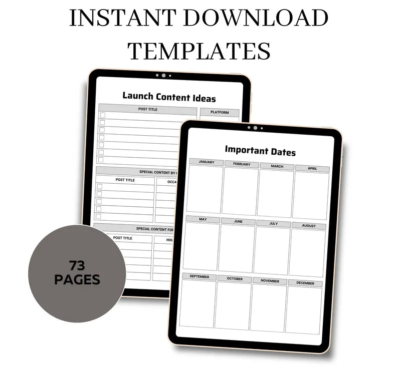 Printable Podcast Planner Template, Podcast Content Planning Worksheet, Printable Podcast Checklist, Podcast Planning Template Download